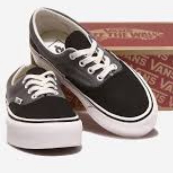 VANS  ERA PLATFORM 2 TONE BLACK/PEWTER SHOES WOMEN - Picture 2 of 16